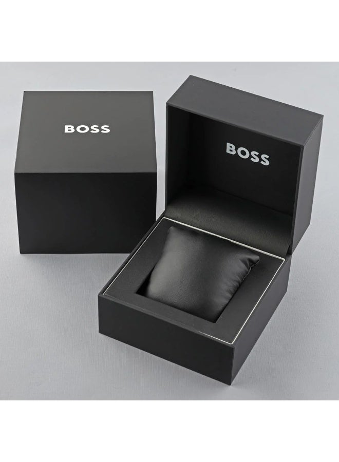 BOSS Principle Skeleton Mech-Automatic Men’s Watch 1514254 Blue Dial Grey Ionic Plated Steel - Image 5